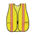 MCR V201RRC General Purpose Mesh Safety Vest, Orange, Lime/Silver Stripes