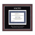 Church Hill Classics 138363 Silver Embossed Certificate Frame in Kensington Silver with Black Mat