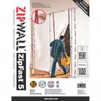 ZipWall® ZF5 ZipFast™ 5′ Panel - Non-Flame Retardant