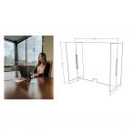 Foldable Work Station Guard, Clear