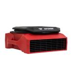 XPOWER PL-700A Professional Low Profile Air Mover (1/3 HP) - Red