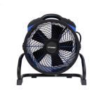 XPOWER P-39AR-Blue 1/4 HP 2100 CFM 4 Speed Industrial Axial Air Mover, Blower, Fan with Built-in Power Outlets - Blue