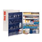 First Aid Only 90577 200 Person 5 Shelf First Aid Metal Cabinet, ANSI B+, Type I & II with Medication, ANSI 2015 Compliant