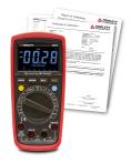 Triplett MM525-NIST True RMS Multimeter with LPF and LoZ, EBTN display, Bargraph w/Cert of Traceability to N.I.S.T.