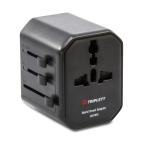 Triplett UA100A World Travel Adapter with USB-A and USB-C (10A, 2500W)