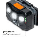 Klein Tools 56064 Rechargeable Headlamp with Silicone Strap, 400 Lumens, All-Day Runtime