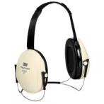 3M H6B/V PELTOR&trade; Optime&trade; 95 Earmuff, 21 dB NRR, White/Black, Behind the Head