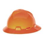 MSA 10021292 V-Gard Slotted Full-Brim Hat, W/Fas-Trac III Suspension